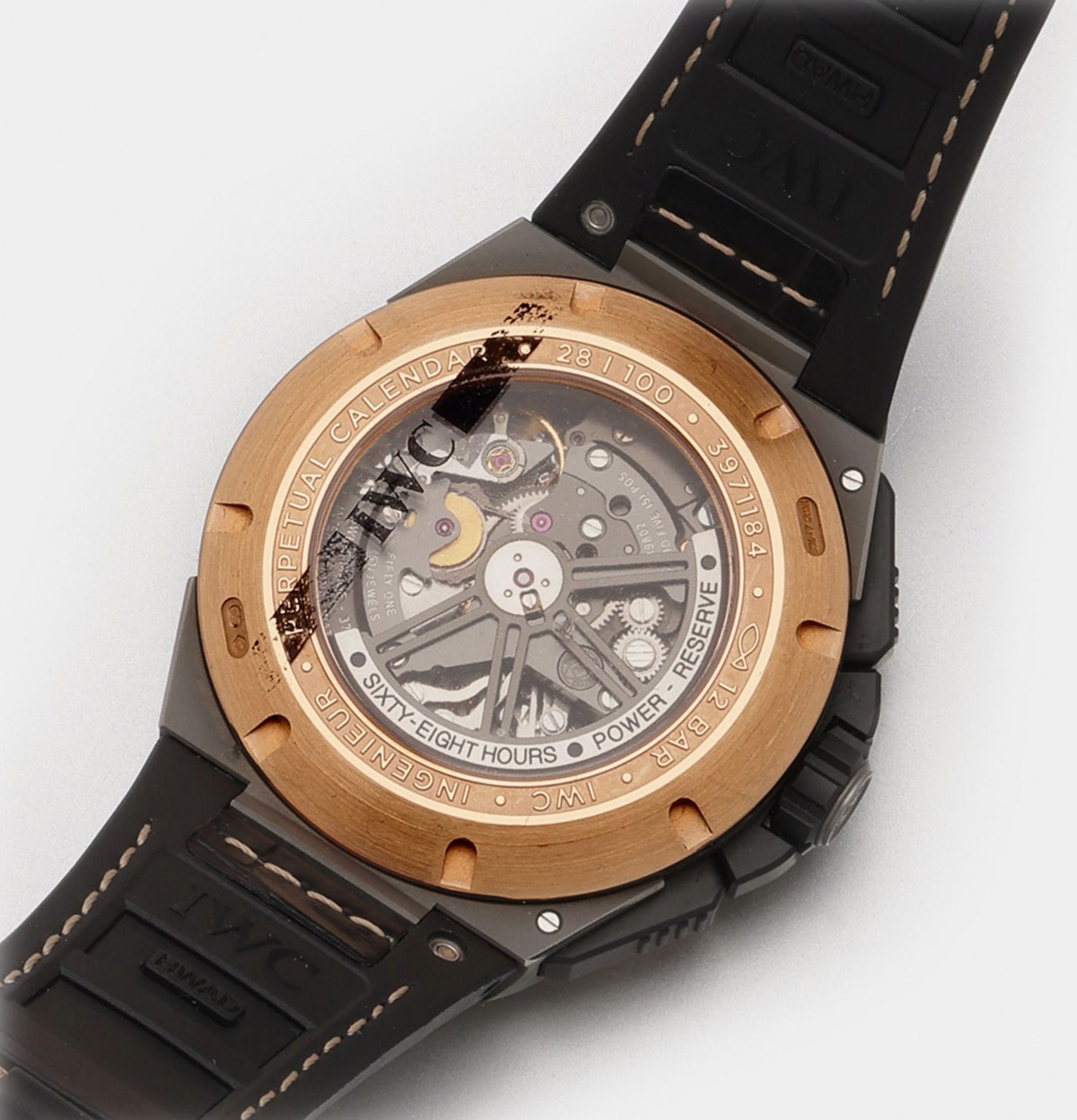 Herren-Armbanduhr von IWC-"Ingenieur" mit ewigem Kalender - Bild 6 aus 8