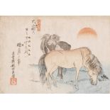 Vier Japanische Holzschnitte Katsushika Hokusai (1760-1849)