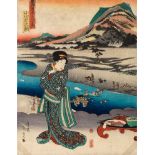 Japanischer Holzschnitt Utagawa Kunisada (1786-1865)
