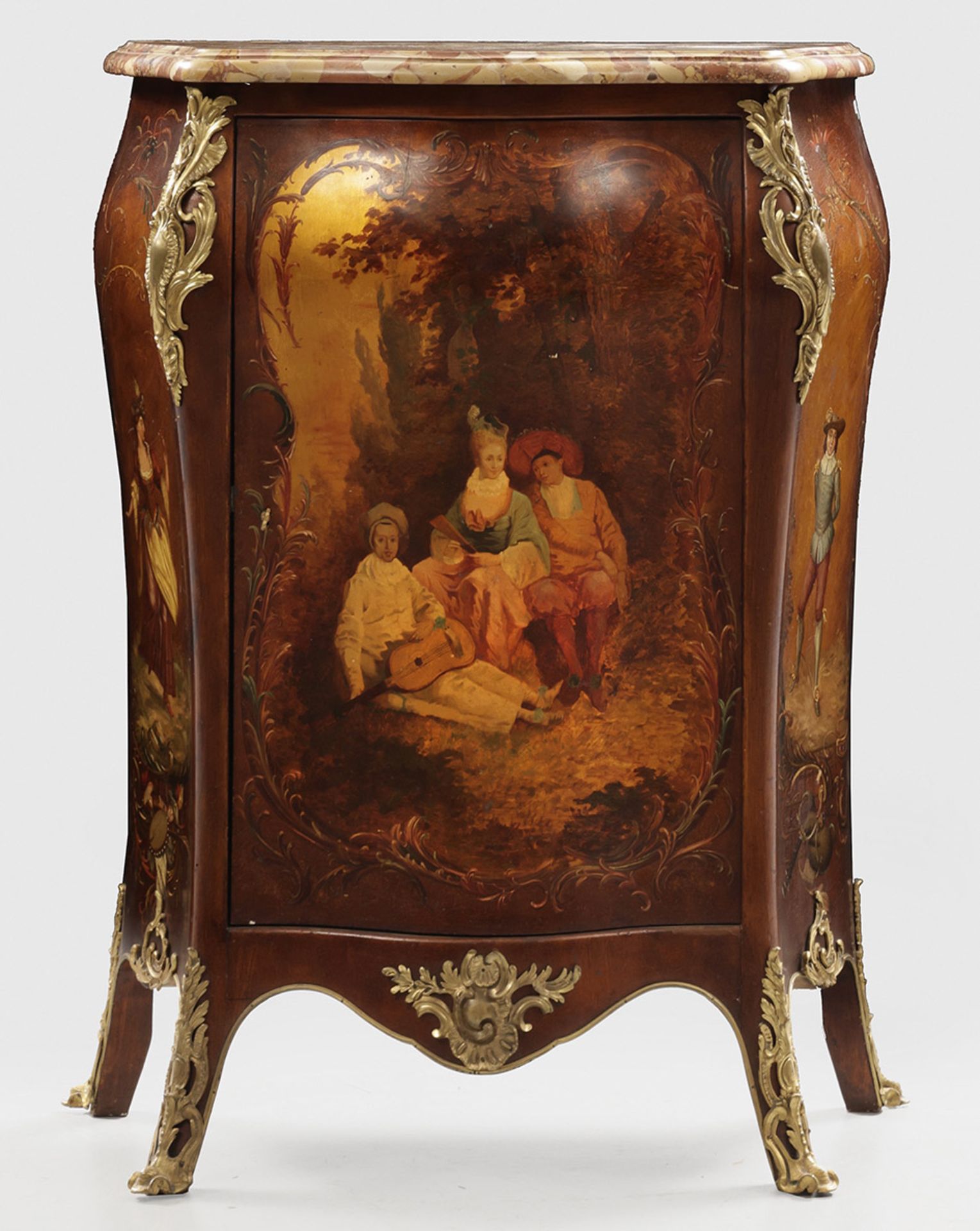 Louis XV-Salonschrank mit Vernis Martin-Dekor
