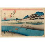 Japanischer Holzschnitt Ando Hiroshige (1797-1858)
