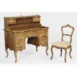 Dresdner Barock-Schreibtisch mit Stuhl