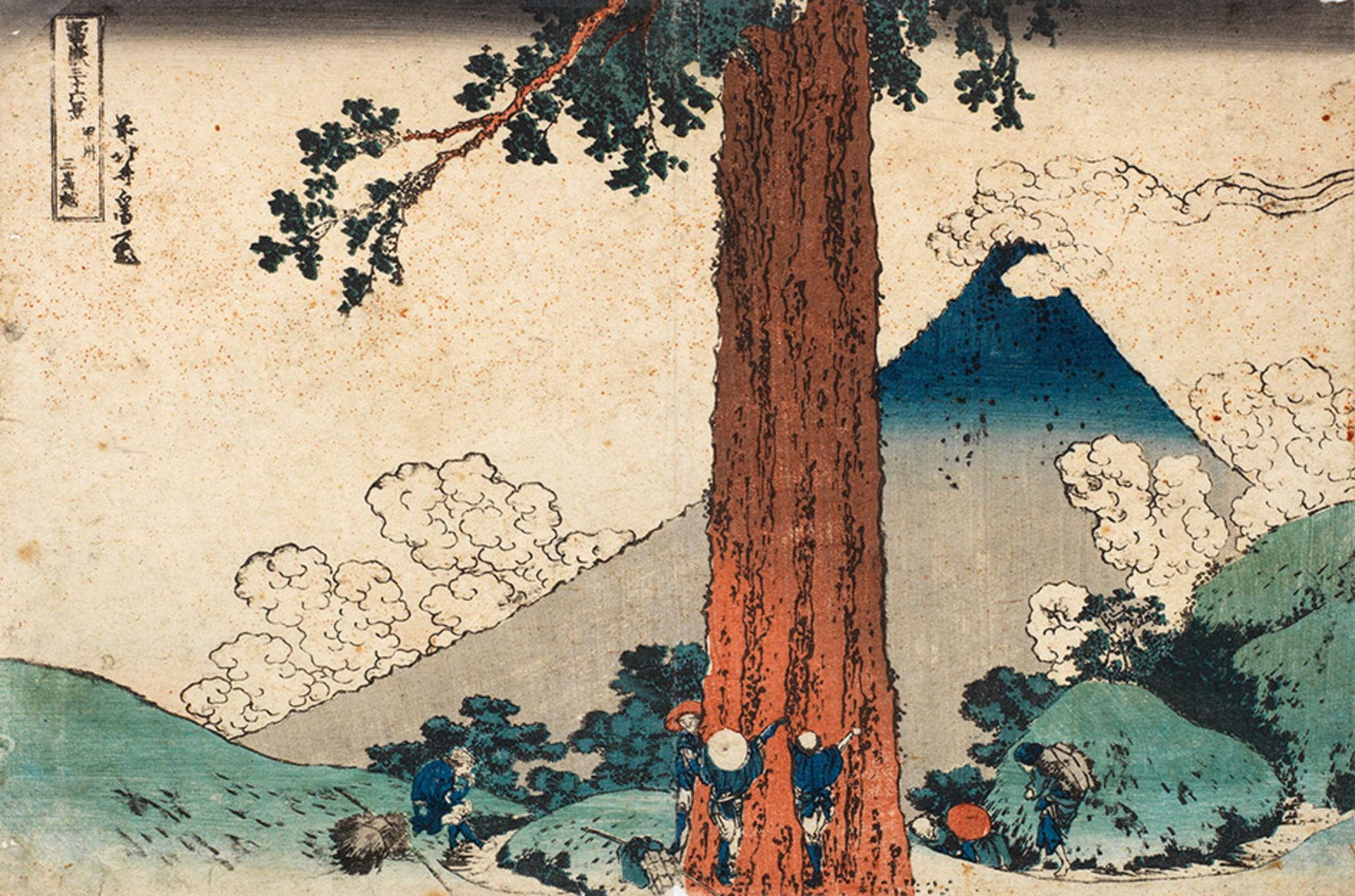 Drei Holzschnitte Katsushika Hokusai (1760-1849)