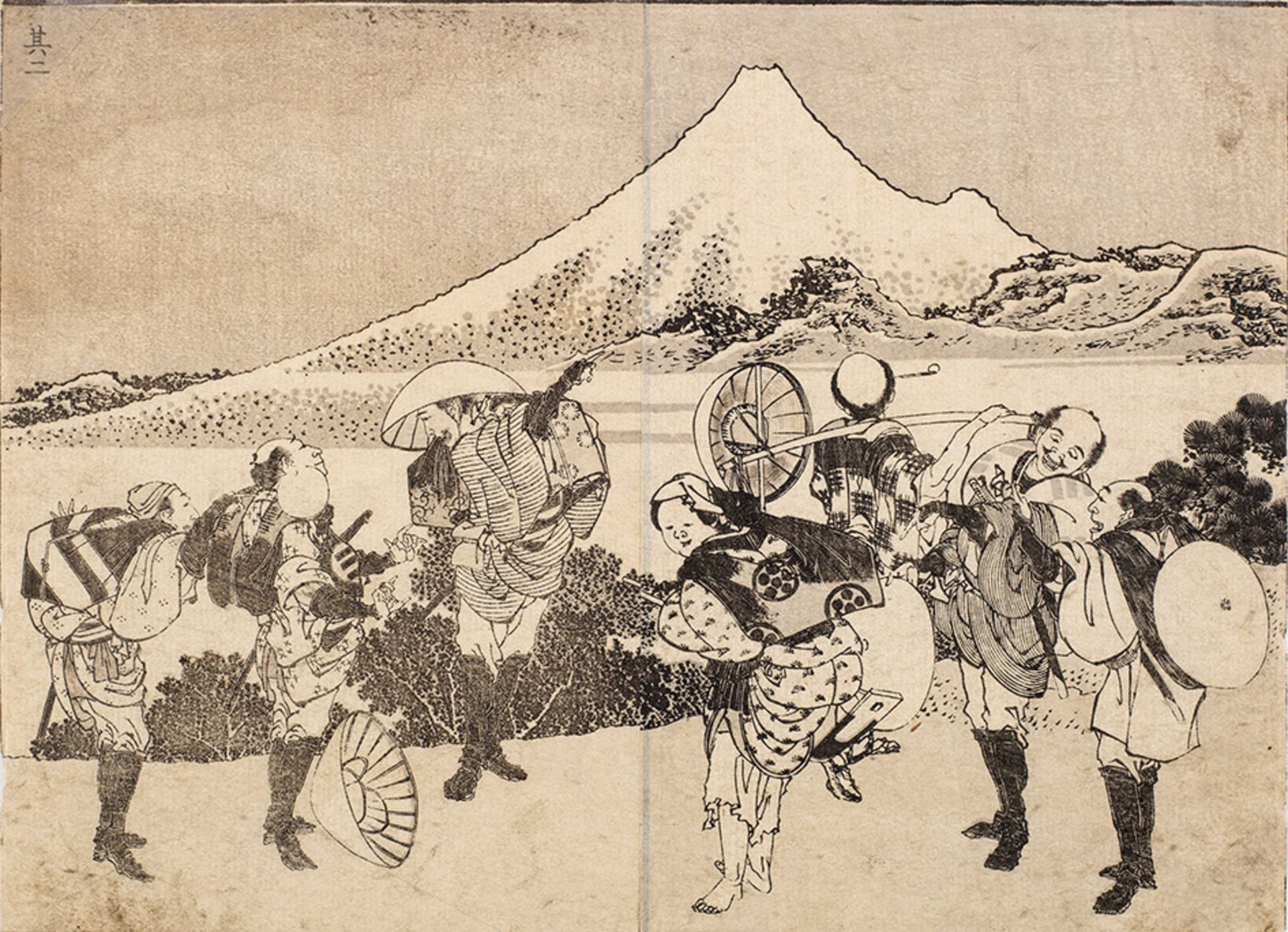 Vier Japanische Holzschnitte Katsushika Hokusai (1760-1849) - Bild 4 aus 4