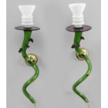 Paar Murano-Wandlampen
