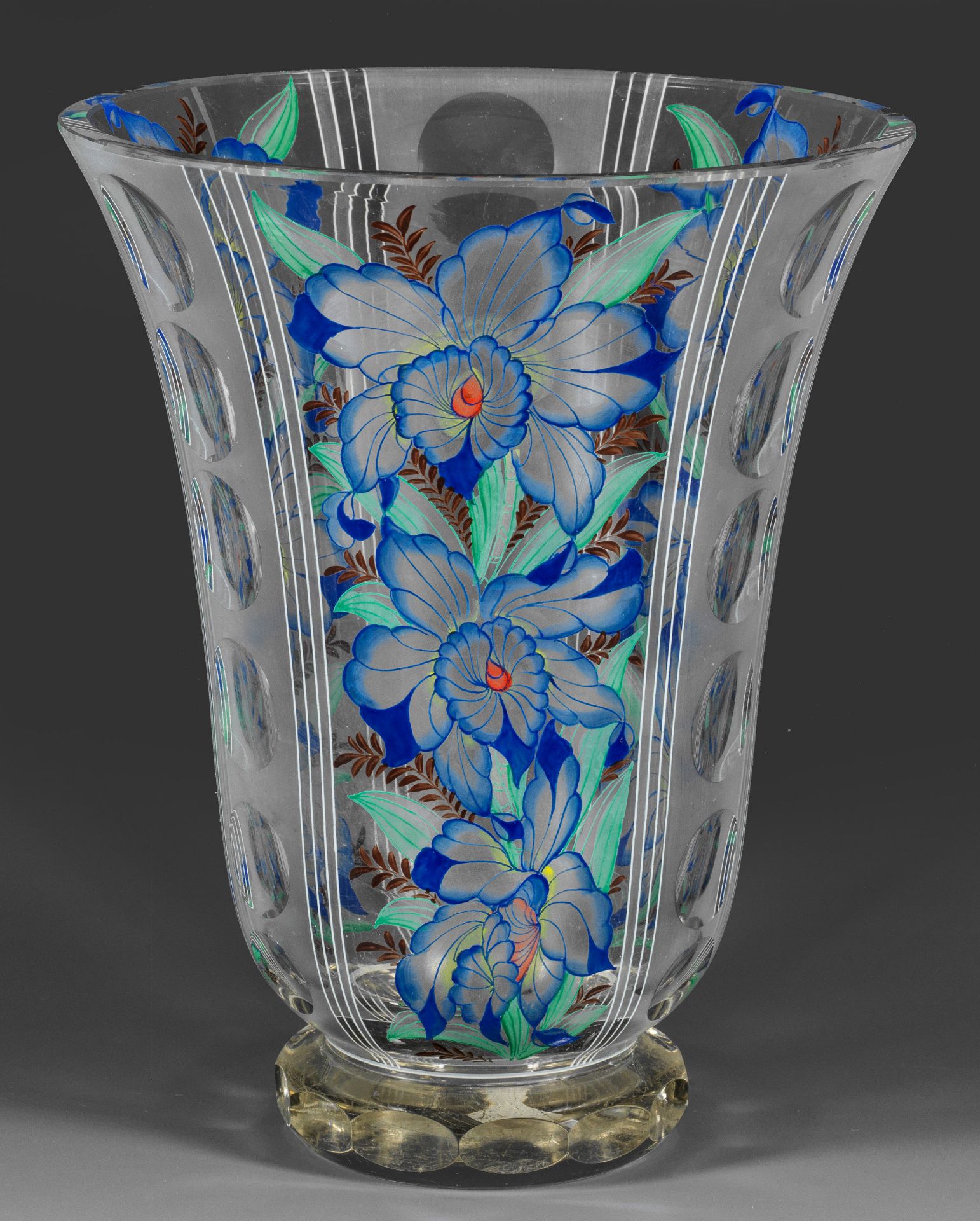 Große Art Déco-Vase