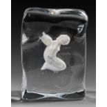 Murano-Glas-Skulptur mit Engel von Pino Signoretto