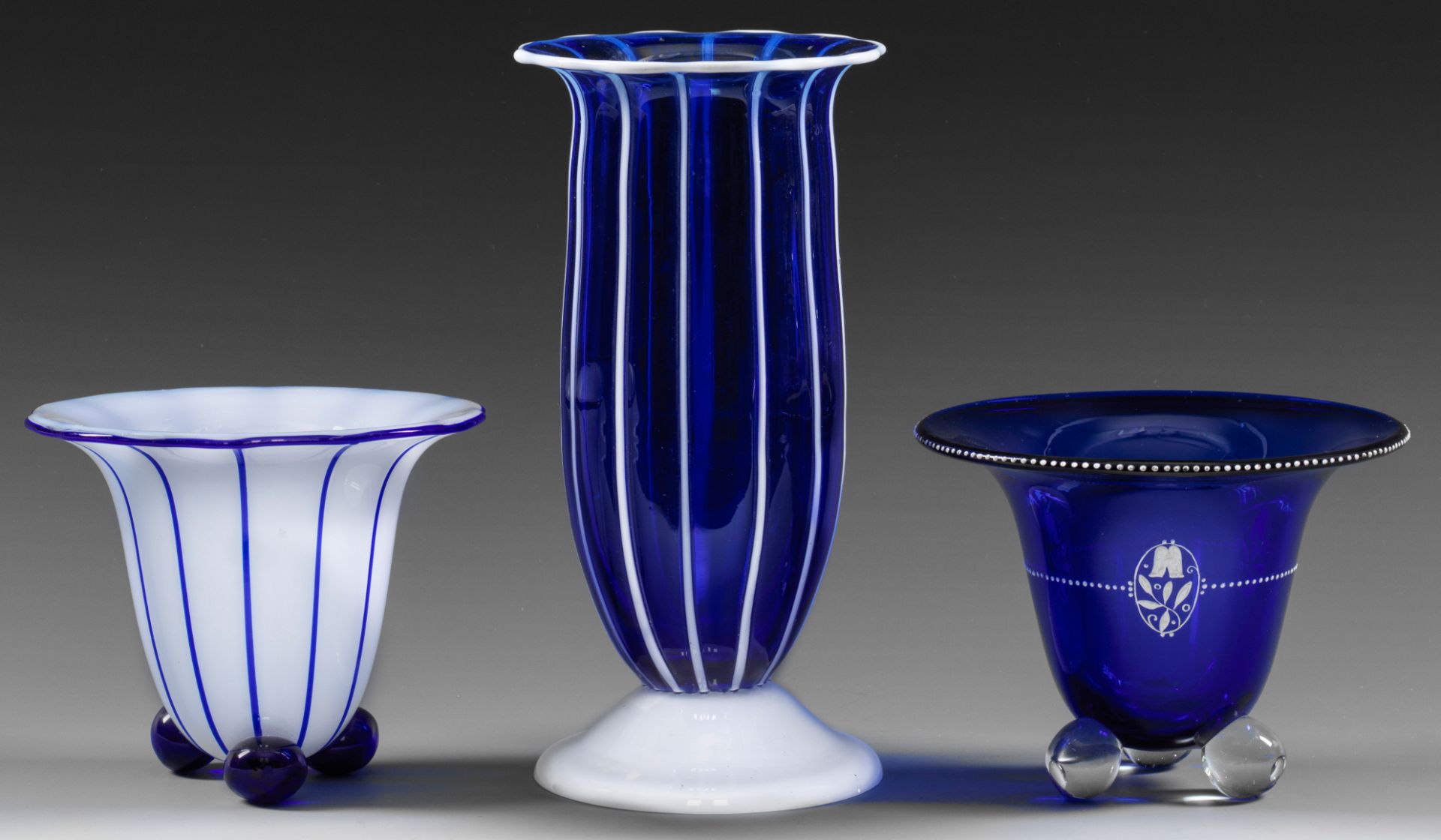 Drei Vasen von Loetz