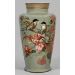 Belle Epoque-Bodenvase mit Vogeldekor