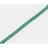 Repräsentatives Smaragd-Brillant-Armband