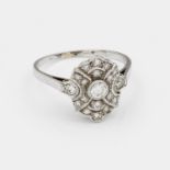 Jugendstil-Diamantring