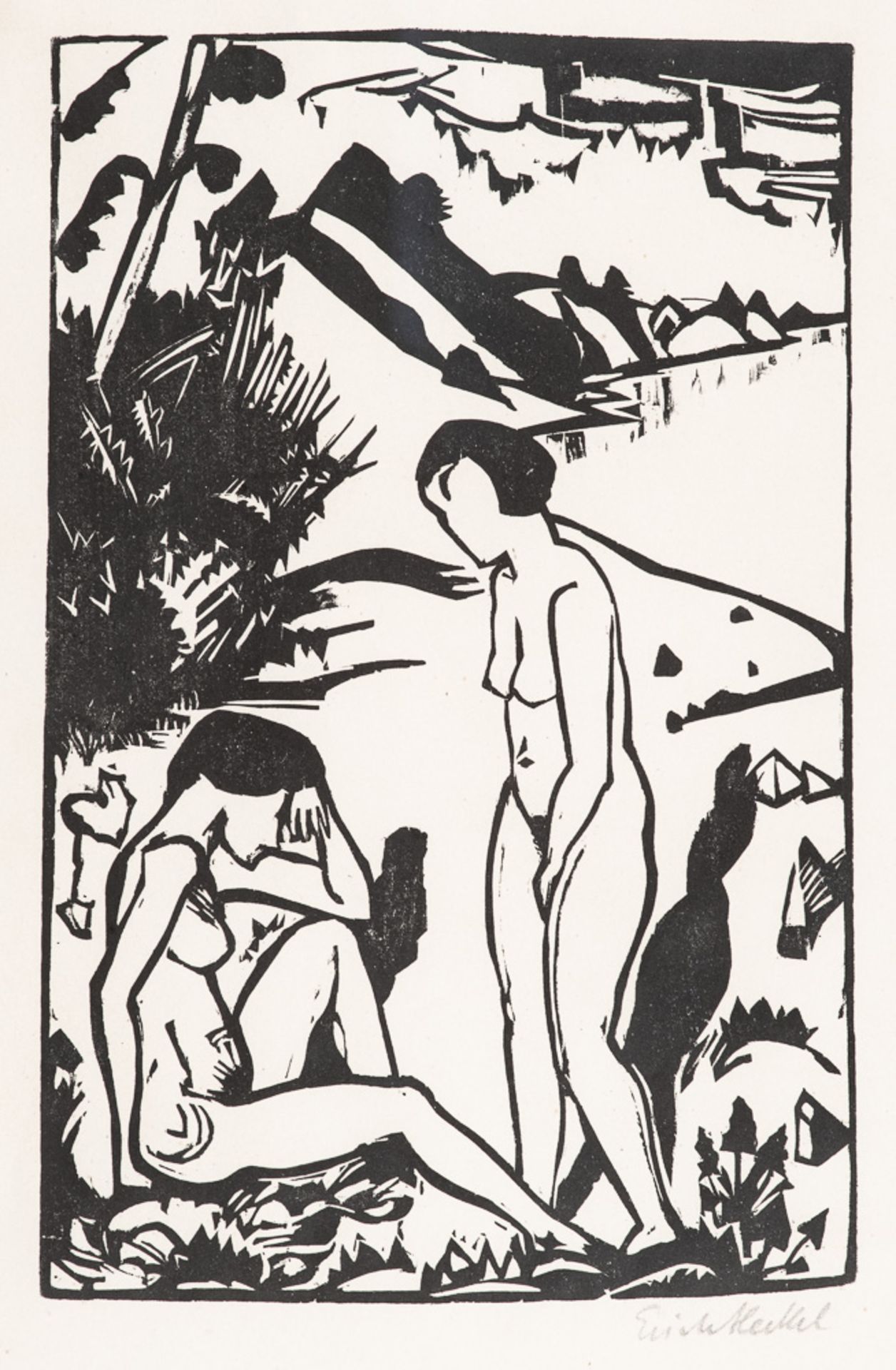 Erich Heckel – Am Strand, 1923.