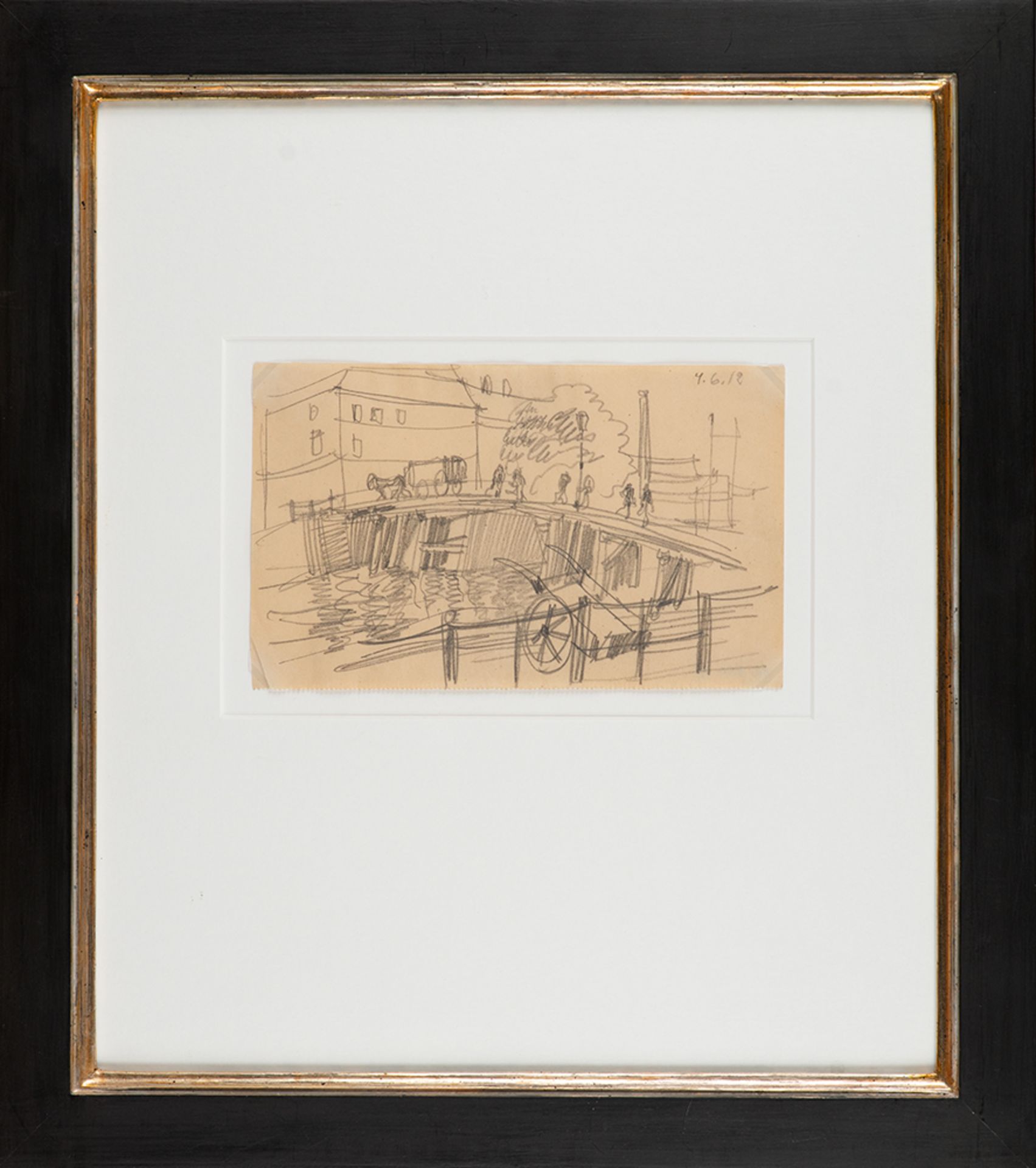 George Grosz – Kanalbrücke, Berlin, 1912. - Bild 2 aus 4