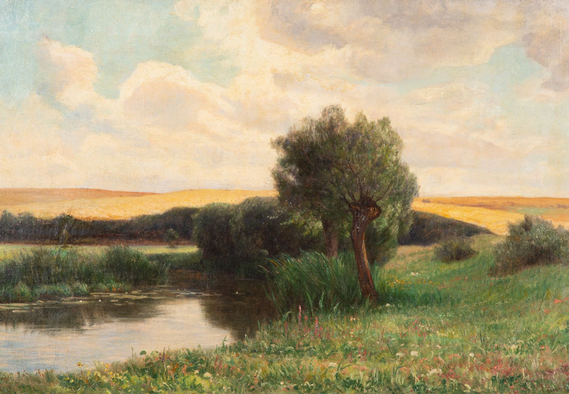 Franz Bunke – Mecklenburger Seenlandschaft.