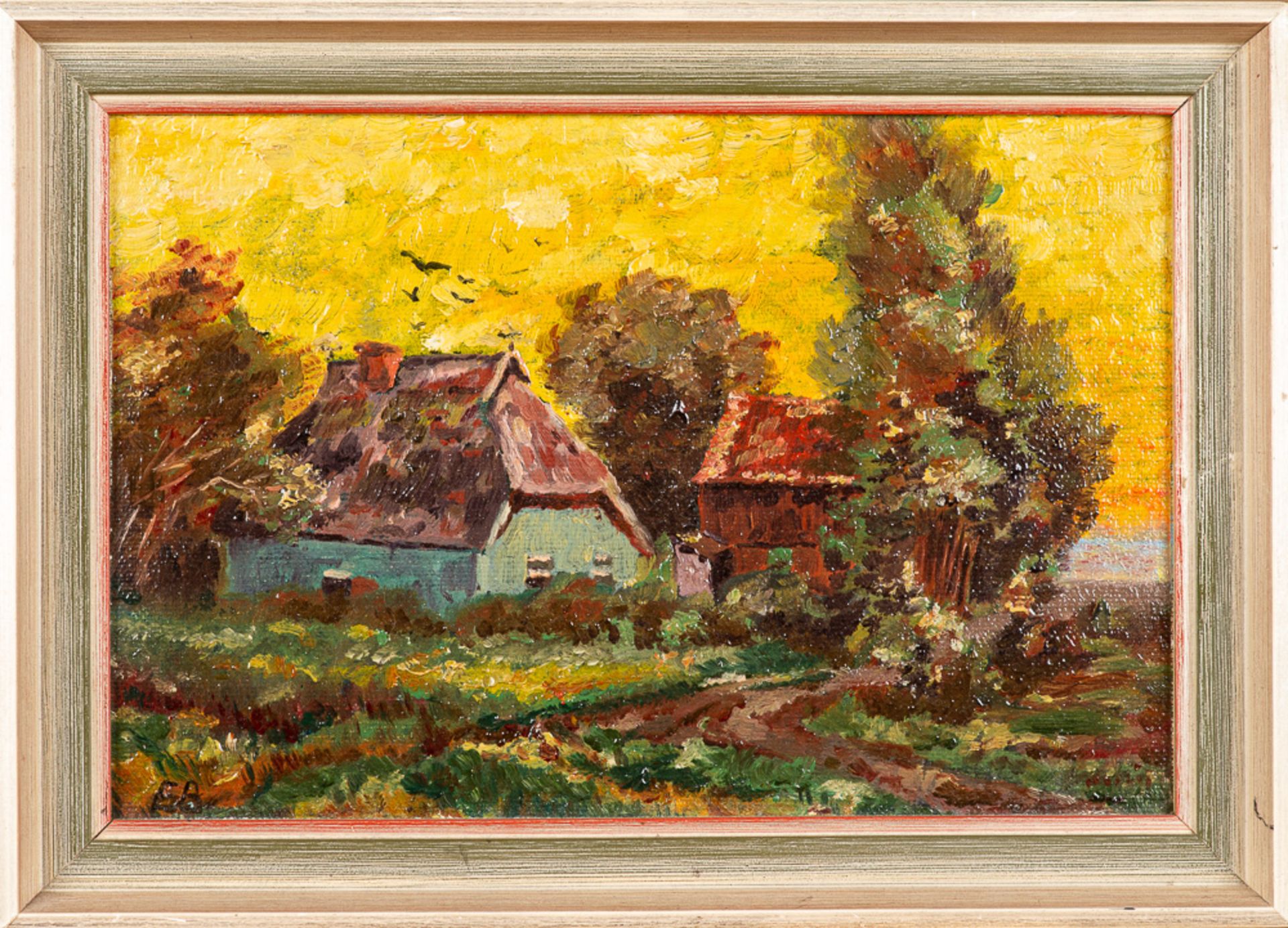 Elisabeth Büchsel – Sonnenaufgang in der Heide, um 1925. - Bild 2 aus 4