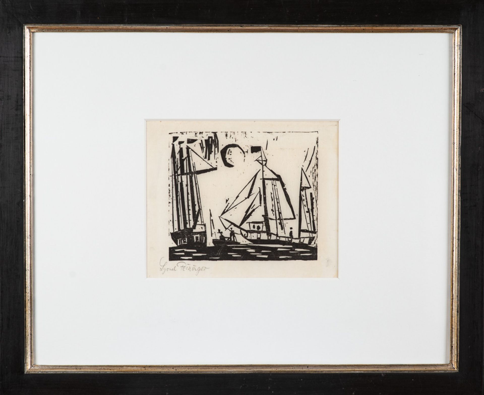 Lyonel Feininger – Segelboote (mit Mond). - Image 2 of 4