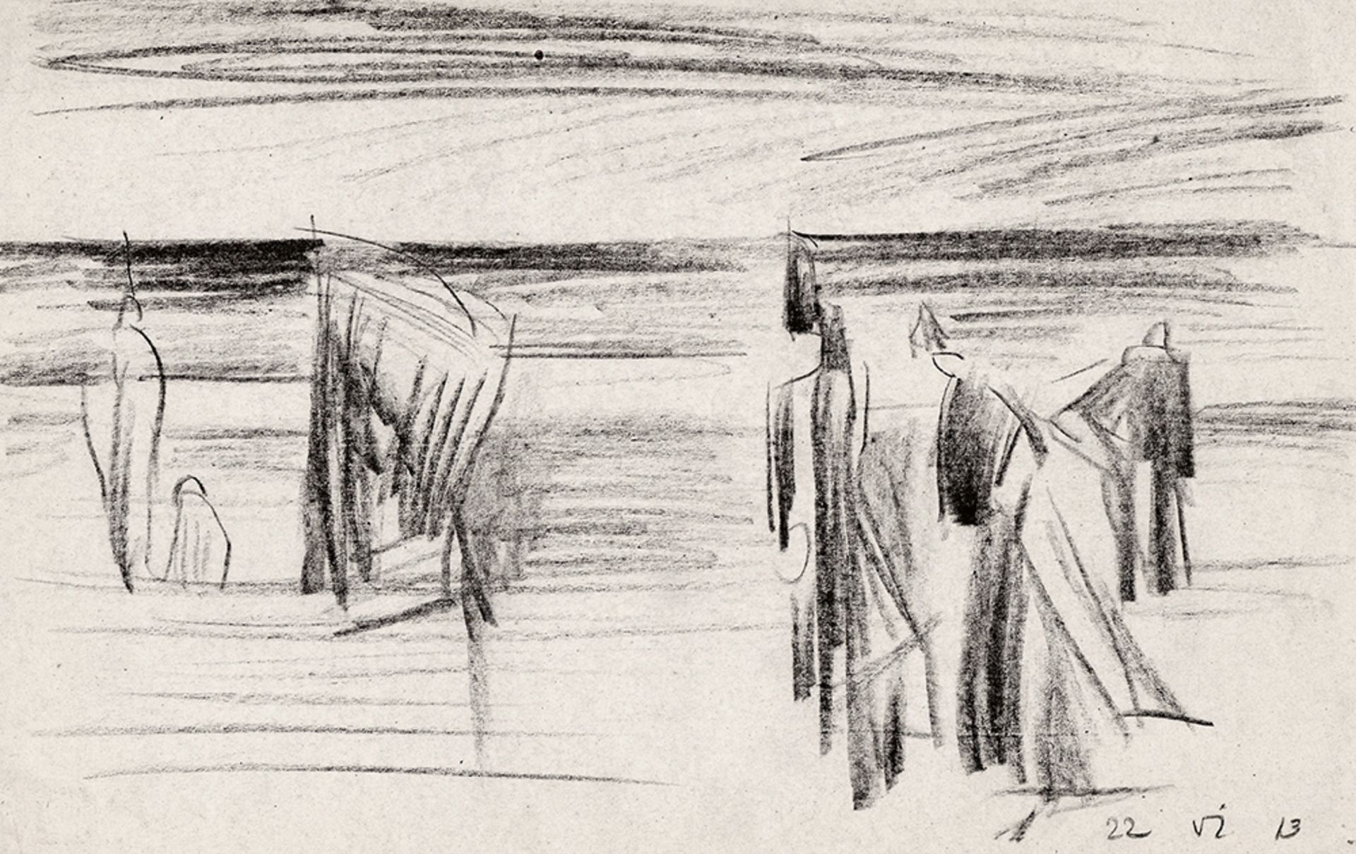 Lyonel Feininger – Badende (Bathers).