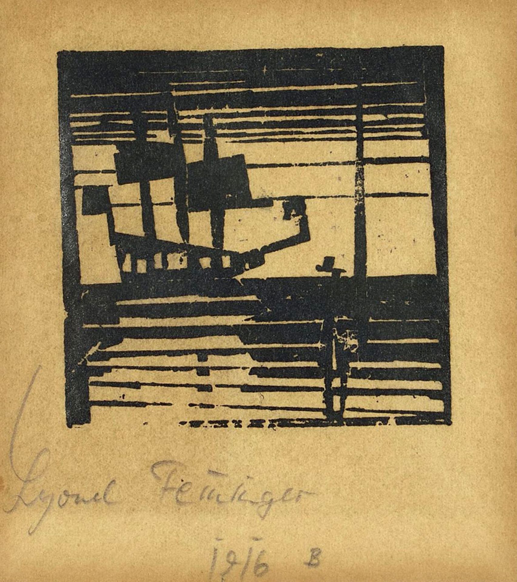 Lyonel Feininger – Dreimaster vor Anker.