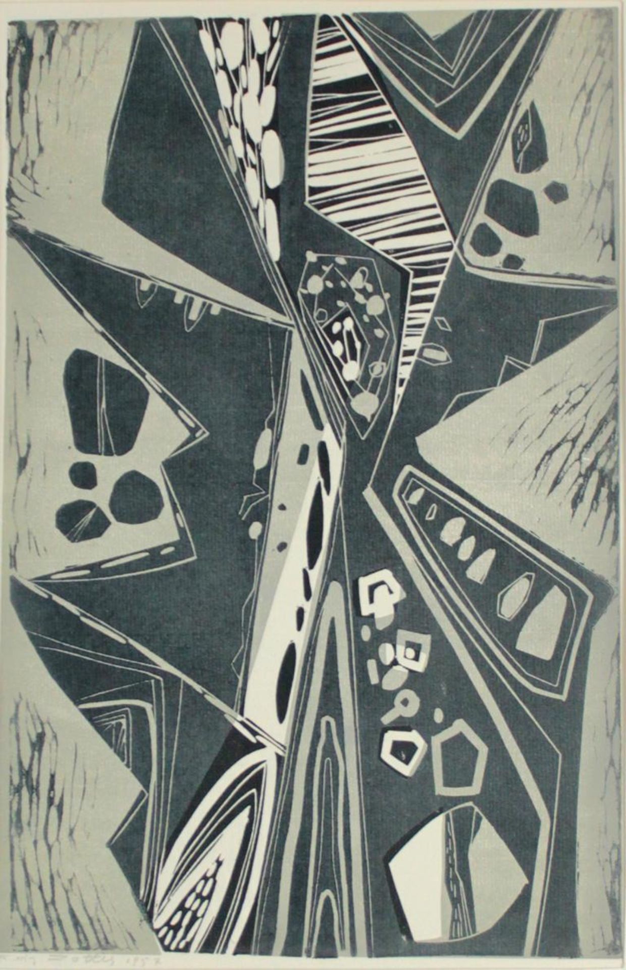  Feri Zotter(1923 - 1987)"Baum"1957Linolschnitt auf Papier; signiert und datiert