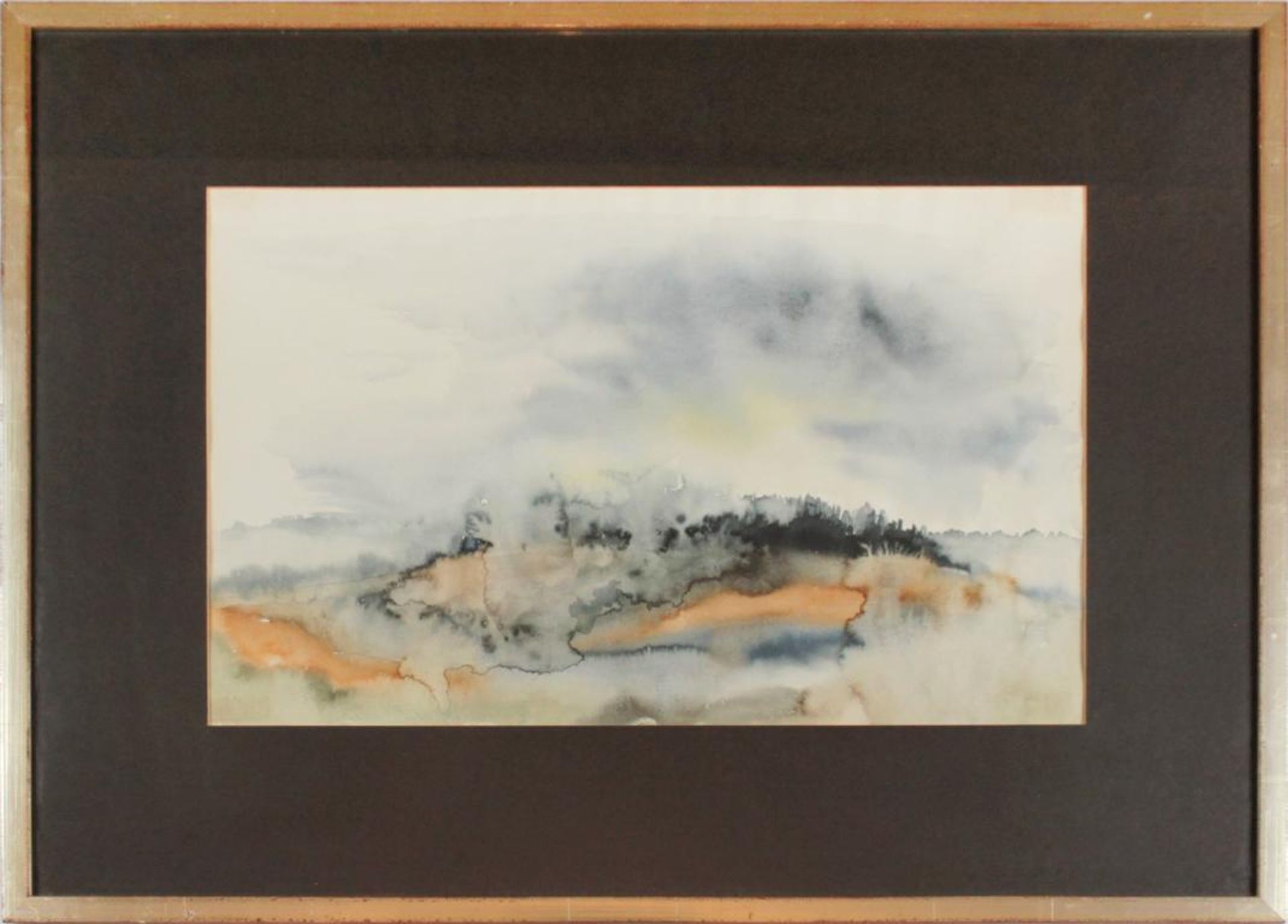 Edeltraud Walenta(geb. 1944)"Nebellandschaft"1980Aquarell auf Papier; signiert, datiert und gerahmt - Bild 2 aus 3