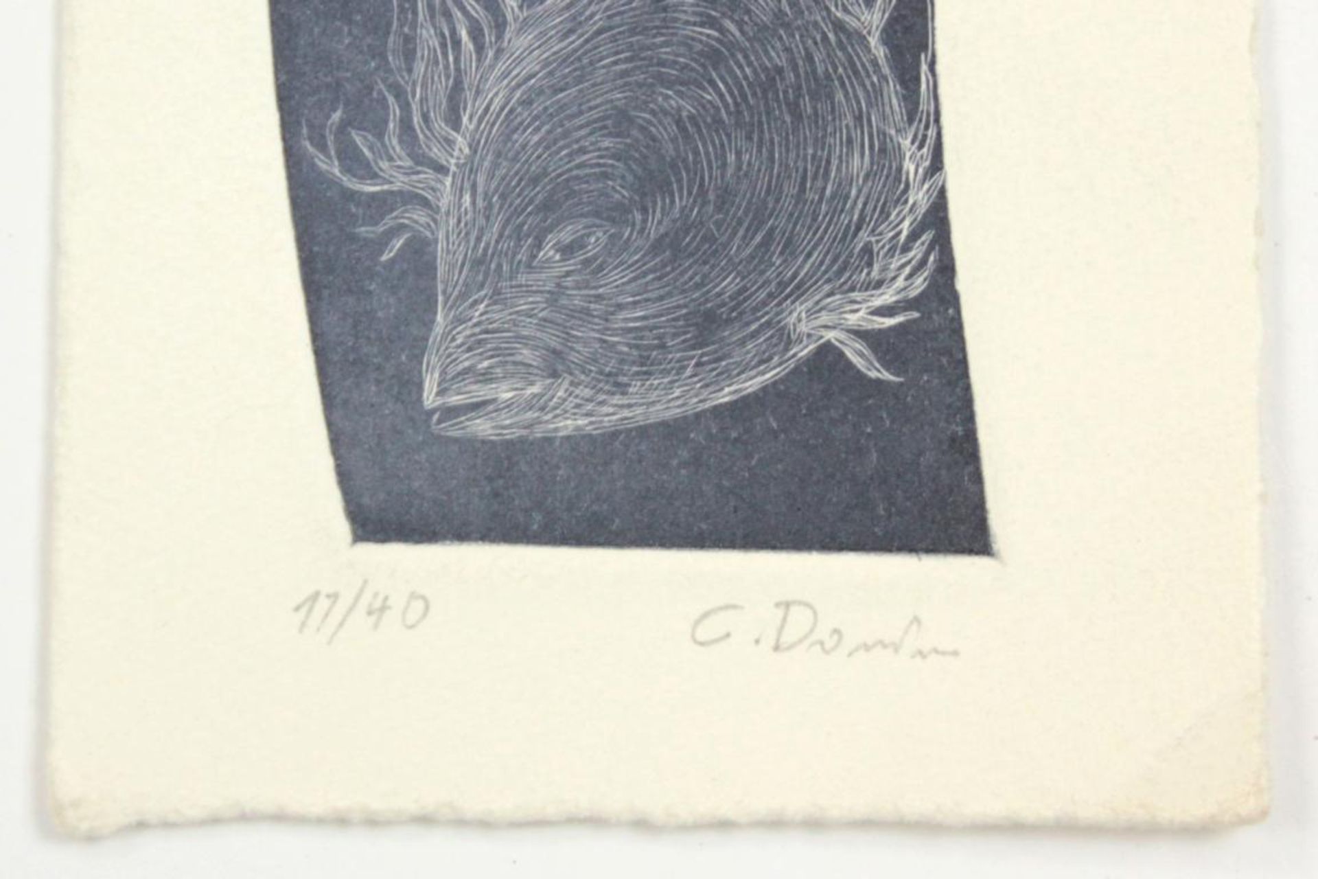 Christoph Donin(1930-2013)Ohne Titelo.A.Radierung auf Papier; Ed. 17/40; signiert und nummeriert - Bild 2 aus 2