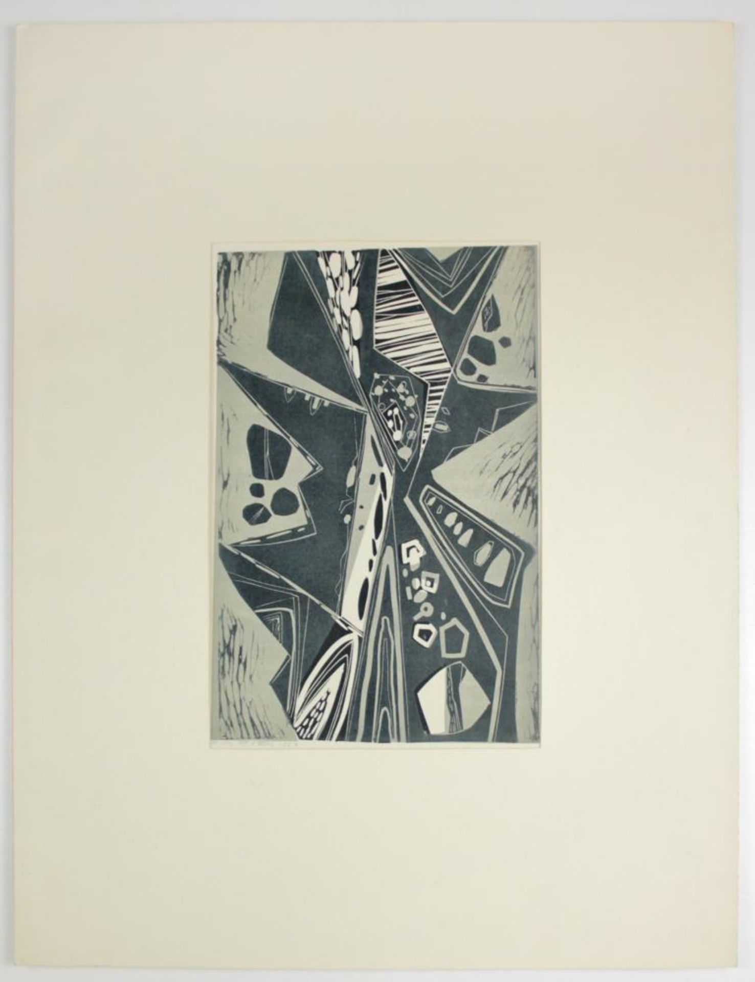  Feri Zotter(1923 - 1987)"Baum"1957Linolschnitt auf Papier; signiert und datiert - Bild 2 aus 3