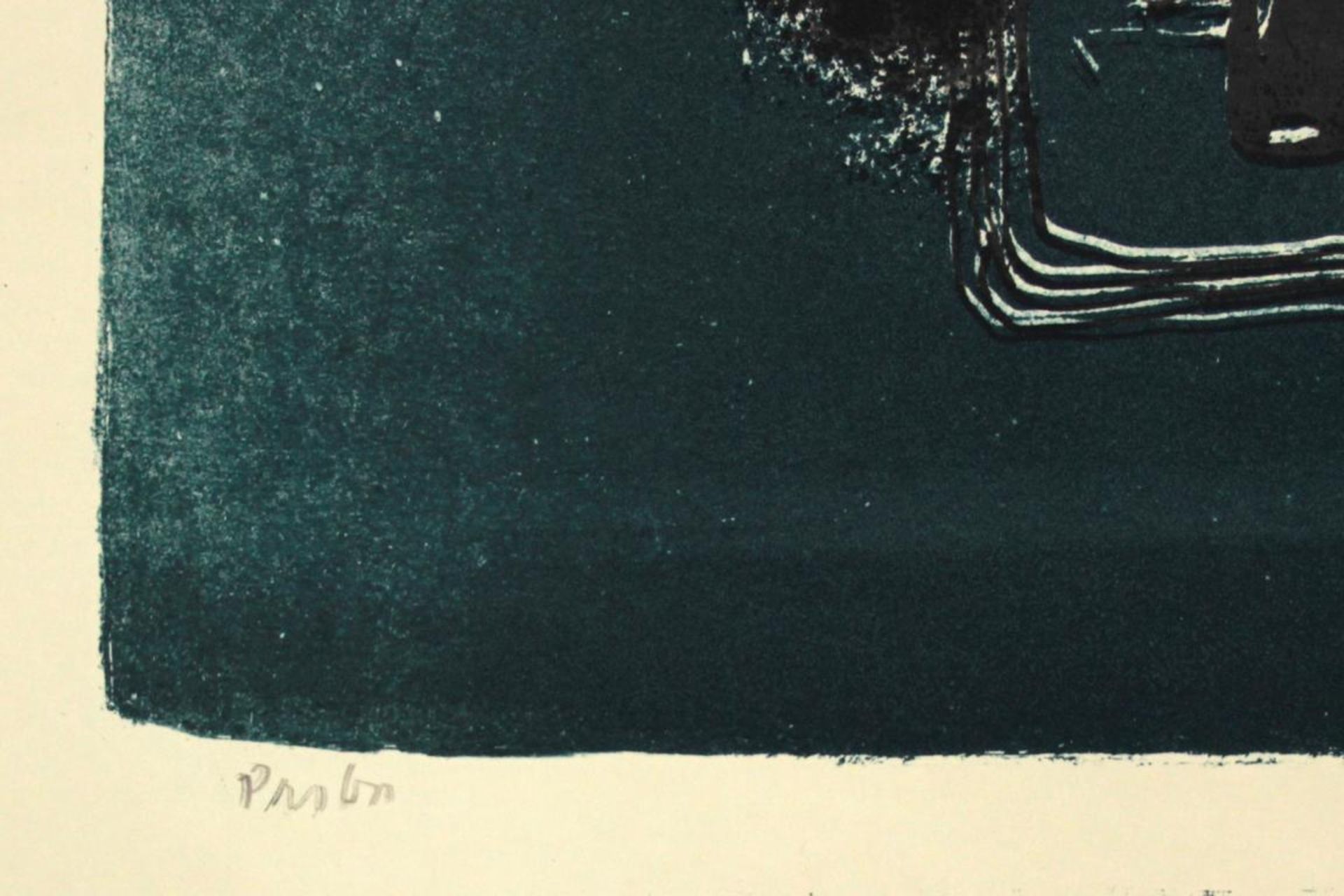 Giselbert Hoke(1927-2015)"Probe"1967Lithographie auf Papier; Probedruck; signiert, datiert und betit - Bild 3 aus 3