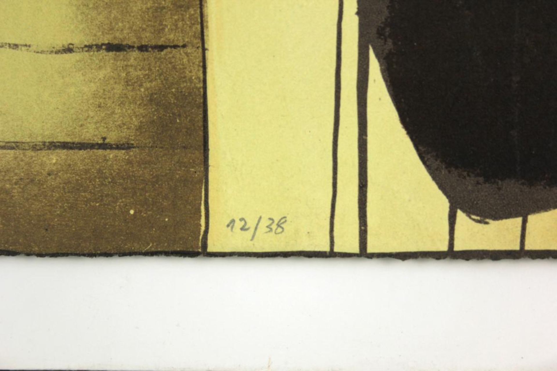 Giselbert Hoke(1927-2015)""Die Operation (Stein 47)"1975Lithographie auf Papier; Ed. 12/38; signiert - Bild 3 aus 3