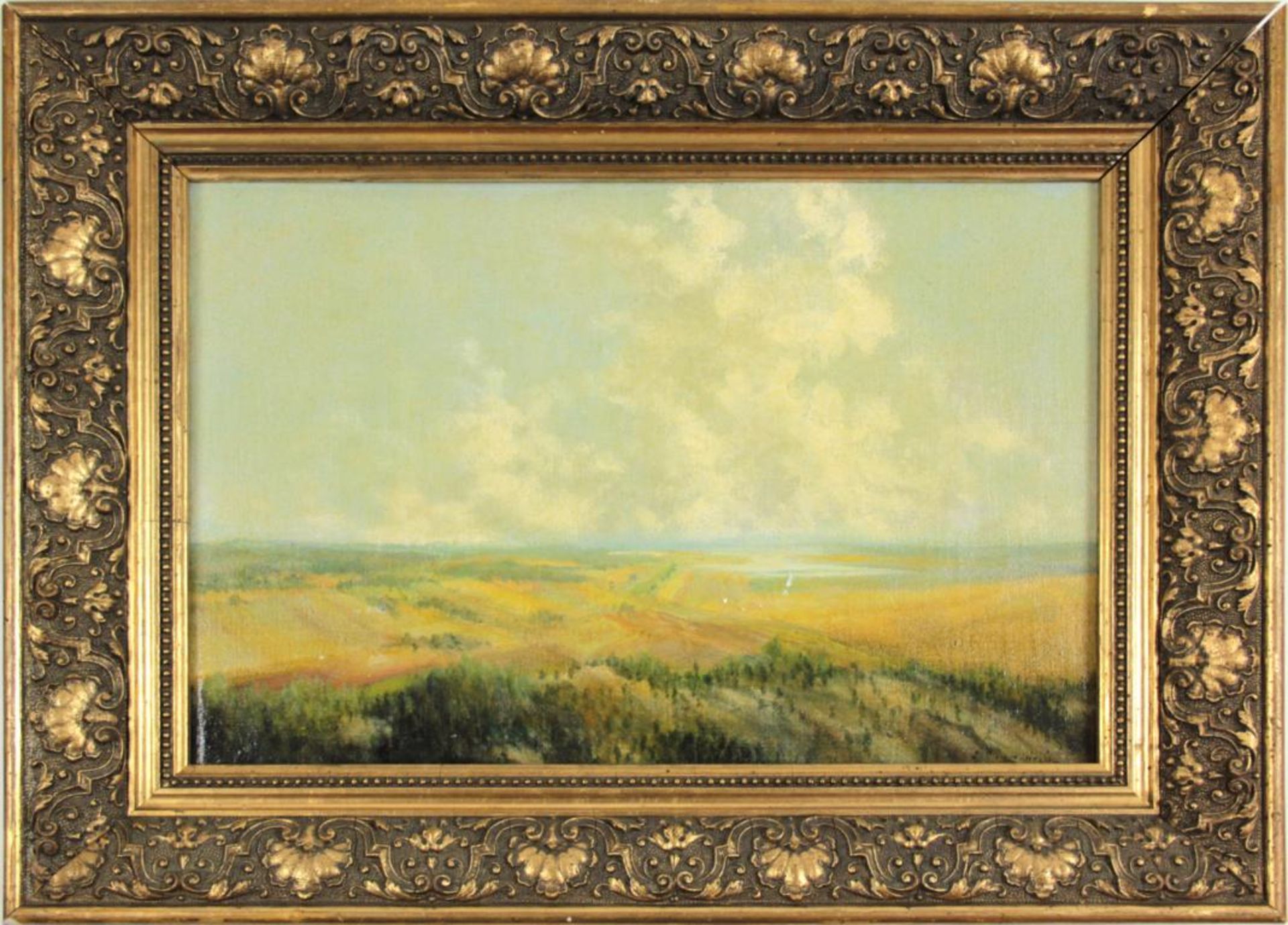 Jungwirtho.A."Landschaft"o.A.Öl auf Holz; signiert und gerahmt - Bild 2 aus 4