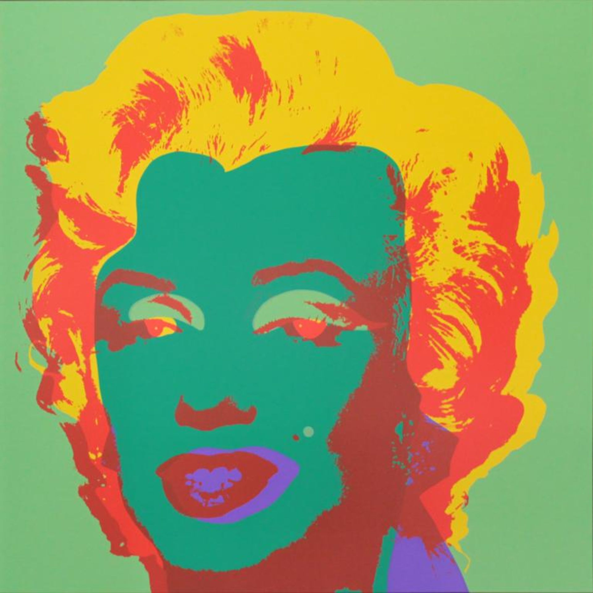 Andy Warhol(1928-1987"Marilyn"-Siebdruck; Sunday B. Morning Edition; Open Edition; gerahmt