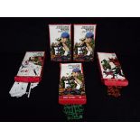 5 x Atlantic (Italy) Plastic Soldiers Model Kits. Serie Export. 3 x model 119 Milrailleur