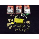 Dinky Toys 603 Army Personnel Private (Seated) set. 11 x Metal figures present. For Use with