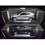 2 x Mercedes-Benz 1:18 Scale Branded Promotional model Cars. Daimler Chrysler Stuttgart Germany.