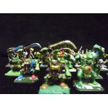 Games Workshop Warhammer Plastic Painted Figures collection. Some Lord of the Rings Figures, Orcs,