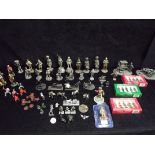 Large collection of Pewter and White Metal Soldiers. Characters from History including Miners,