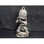 Japanese - Anchin and the Monk's Temple Bonshō Bell. Legend of Kiyohime. Heavy Cast Metal Incense