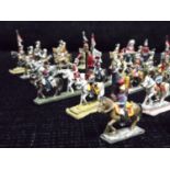 Miniature Metal Painted Military Figures Collection. Horseback Figures are 2.5cm average and are