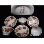 6 x Chinese Porcelain Export Wares. 3 x Cups and 3 x small Plates or Saucers. Shaped inside cups