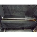 Bridge 'Renegade' - Snooker Cue. (Ashton-Under-Lyne). Two piece and in Metal Case. Cue is long