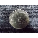 Royal Mint QE II EEC Circle of Hands 1973 50p Pence Coin