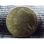 Old World Coin - George II 'Rules' Half-Penny 1730