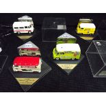 4 x City Models Vans. Model LE7 Morris Lynoith Ambulance(261 of 500), CV014 Renault Estafette