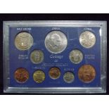 Royal Mint - Coinage of Great Britain used set 1952-1967. Includes Crown, Half Crown, Florin,