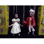 2 x Pelham Puppets. SL Ballet Girl and Prince Charming Model 6136. Appears strings replaced.