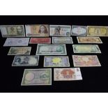 World Banknotes - Peru, Dominican Republic, Egypy, Turkey, Macedonia, Cambodia, Indonesia,