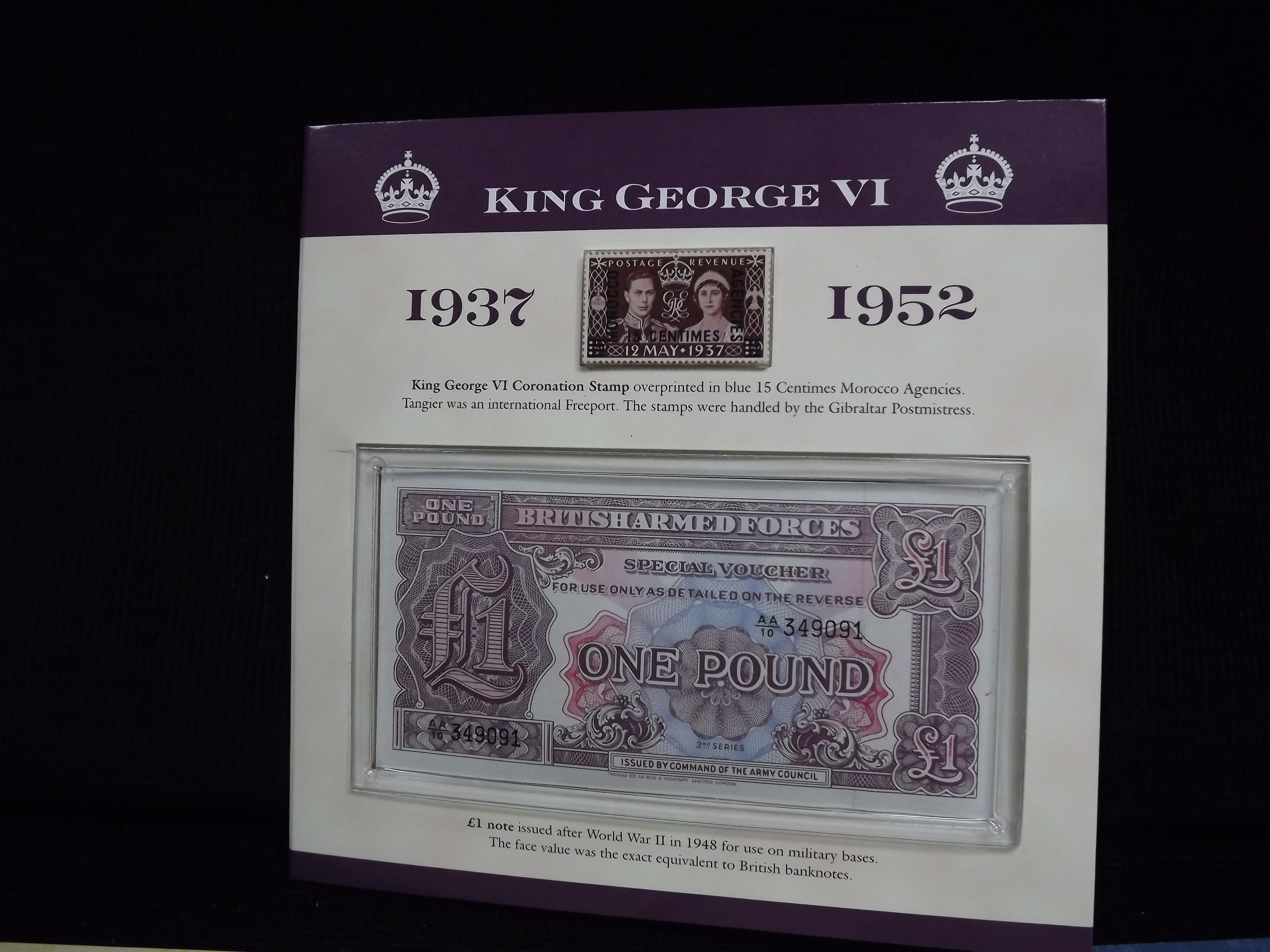 7 x Coin Sets. 1937-1952 King George VI Coronation with Stamp and Forces Note, Lord Horatio Nelson - Image 3 of 12