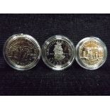 3 x American Silver Half Dollars. Uncirculated. 2 x A Nation of Immigrants 1986 and 1 x Bicentennial