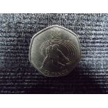 Royal Mint - GB London 2012 Olympics Goalball 50p Pence Coin. Comes in plastic case