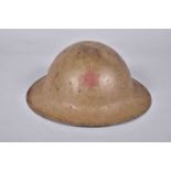 US- Casque Mk I de la 6th Division américaine. Coque en acier recouverte d’une peinture anti-