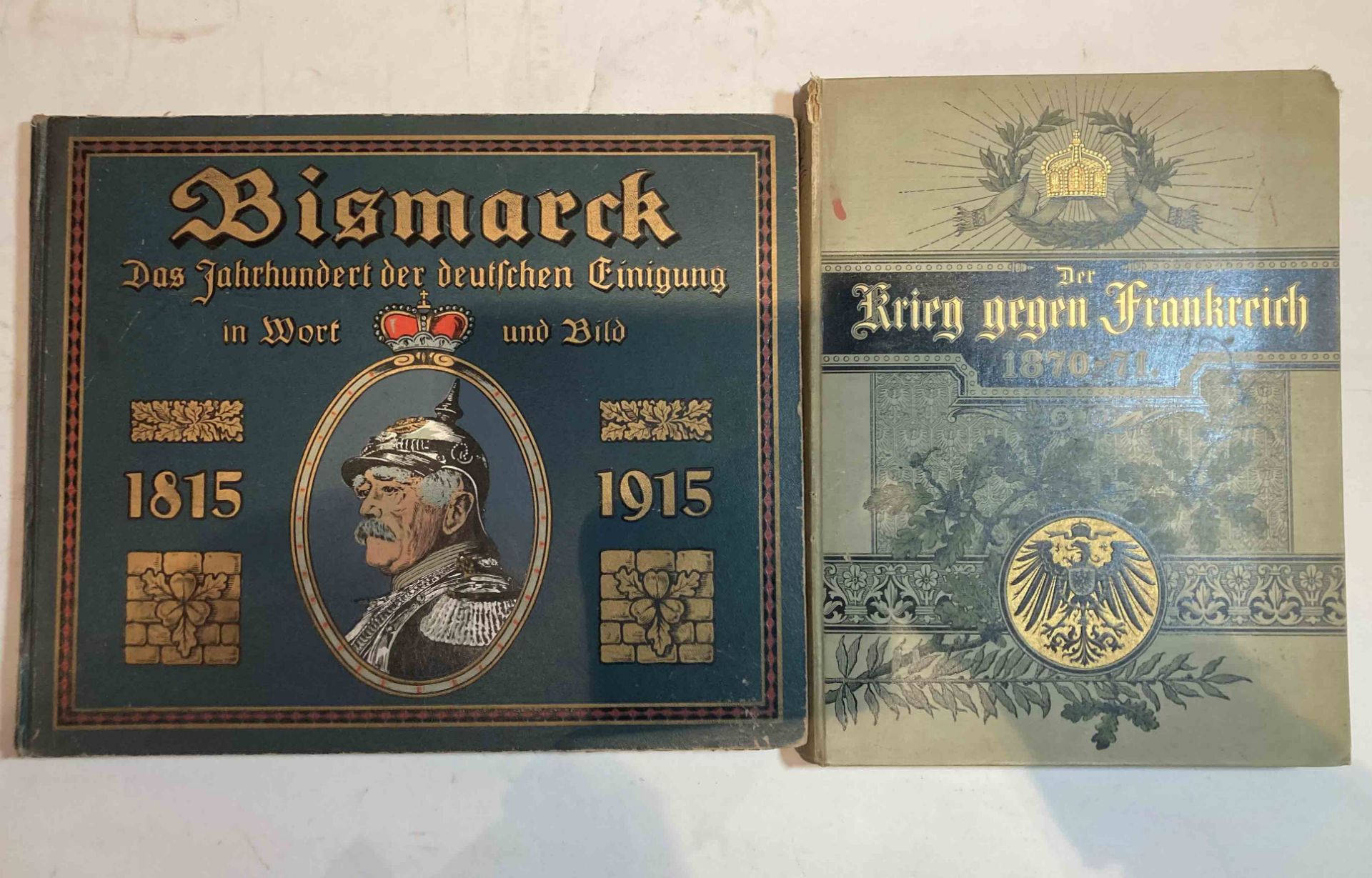 Lot- Guerre de 1870-71. Deux ouvrages illustrés et reliés, en langue allemande, BISMARCK 1815-1915 - Bild 2 aus 10